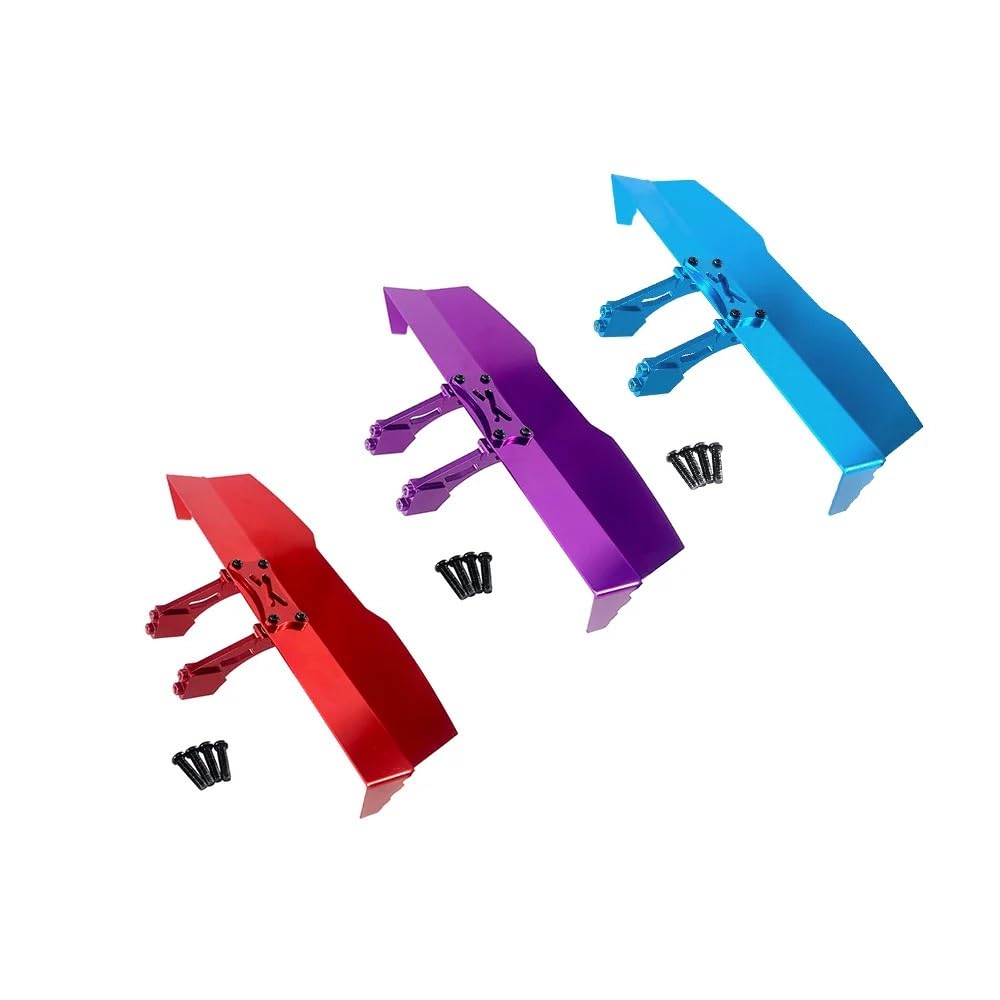 Metal Tail Wing accesories Part for MJX Hyper GO 16207 H16PL 1/16 RC car Upgrade Parts(Titanium)