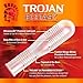 TROJAN Double Ecstasy Lubricated Condoms, Ribbed Condoms, 10 Count