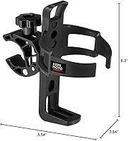 Vista 5 de KEMIMOTO Portavasos para ATV, Portabotellas para Motocicleta, Portavasos Universal con Abrazadera de Metal de 0.6-1.56 Pulgadas para Botella de 20oz