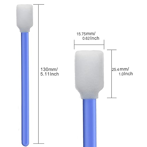 Miniatura 5 de Wellglers - Hisopos de limpieza de cabeza de cinta 50 hisopos de espuma sin pelusa por paquete