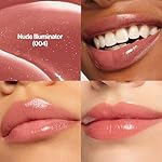 REVLON Super Lustrous Glass Shine Balm, Hydrating Tinted Lip Balm with Hyaluronic Acid, Aloe & Rose Quartz, 004 Nude Illuminator, 0.11 oz - Image 3