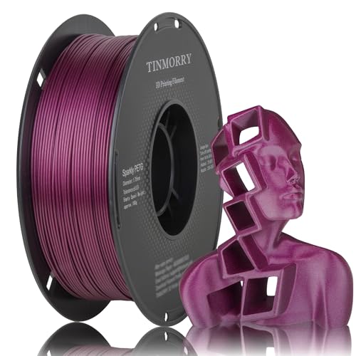 Sparkling PETG Filament 1.75 mm, TINMORRY Filament PETG 3D Printing Materials, Compatible with Bambu FDM 3D Printer, 1 k