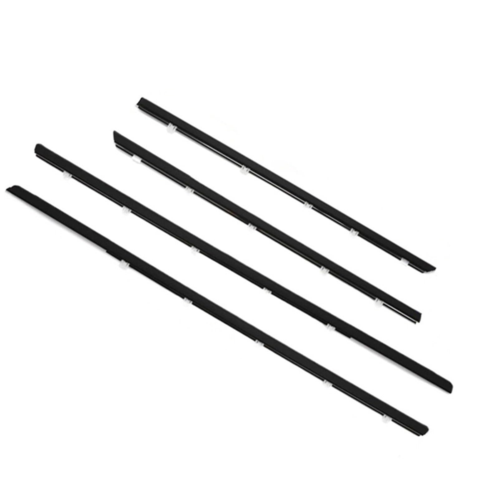 Glilar One Color Automotive Window Seals Compatible With Civic 2012 2013 2014 2015 4Pcs Car Window Weatherstrip Side Door Glass Sealing Strip Weather Strip Moulding Trim