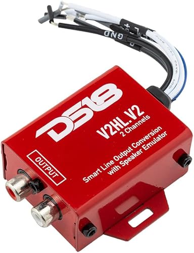 Miniatura 5 de DS18 V2HL.V2 Convertidor HiLo de 2 canales con emulador de altavoz, señal de altavoz de alto nivel a bajo nivel, salida de línea inteligente 2