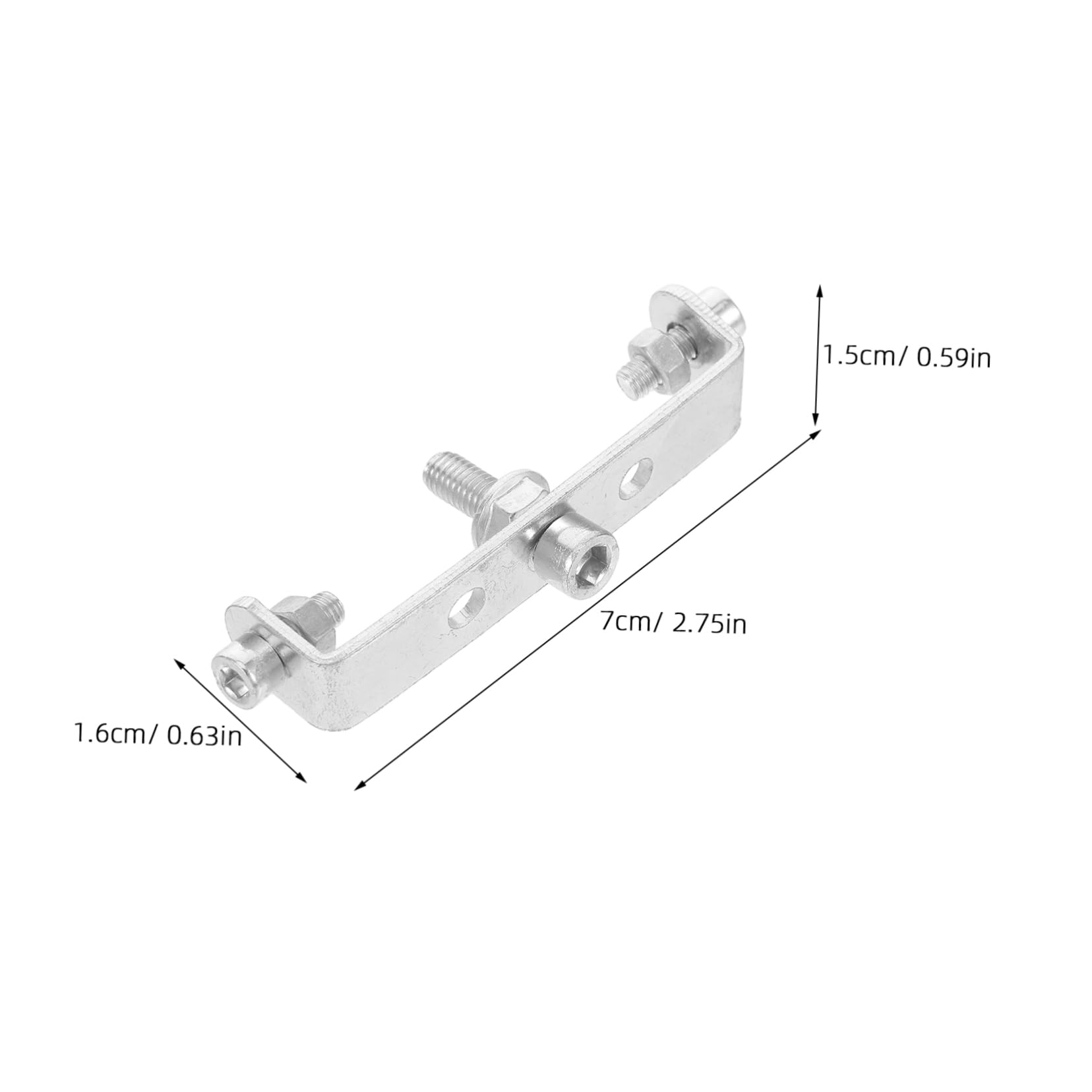 VICASKY 4pcs Bicycle Rack Adapter Bracket U Shaped Plate for Mountain Bikes Seat Bolt Rear Pedals Footrest Accessories Durable Construction for Space Saving Storage