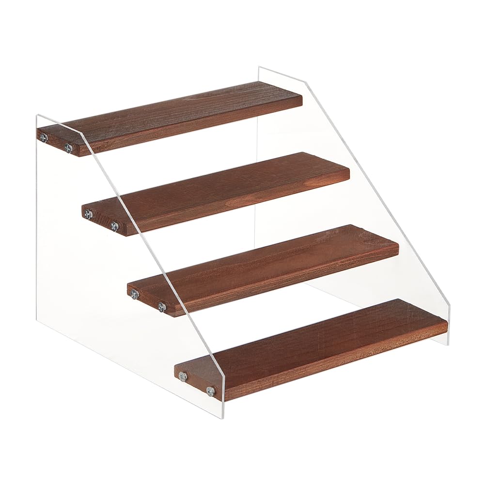 IBUYKE Cupcake Display Stand, Set van 3, Grote Houten