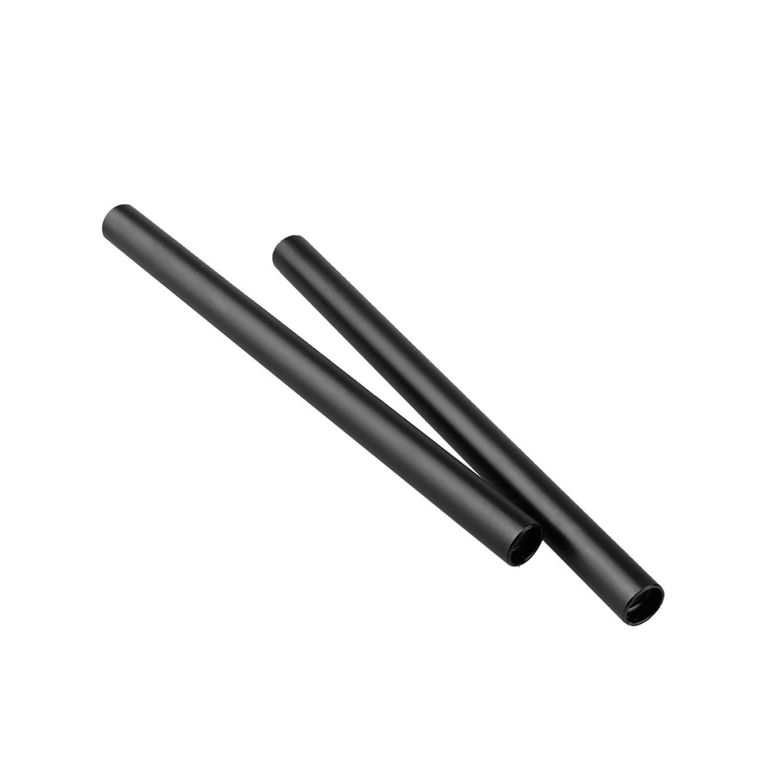 Aste tonde compatte da 2 da 15 mm 20 cm, Black