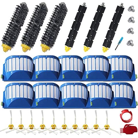 Amyehouse Replacement Parts Bristle Brushes Filters & Side Brush & Tools Compatible with iRobot Roomba 600 Series 550 560 614 618 620 630 650 660 665 680 685 690 692 694 695 Vacuum Accessories Cover