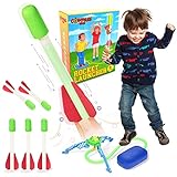 Toy Rocket Launcher for Kids - Durable Kids Rocket Launcher Toy - Includes 6 Rockets - Flies High...