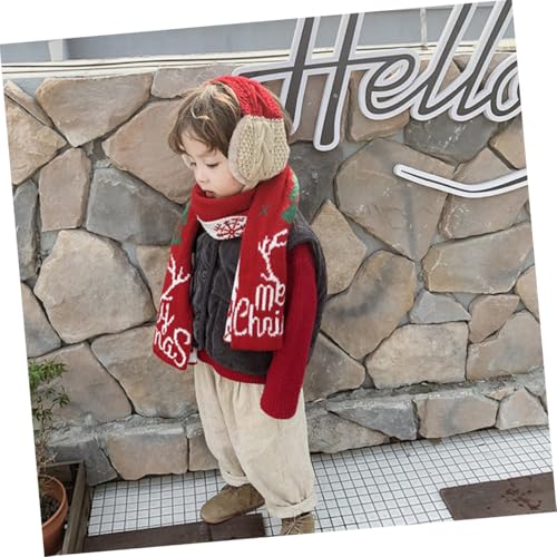 Orejeras navideñas bufanda infantil cálida POPETPOP protector auditivo cómodo de invierno 7
