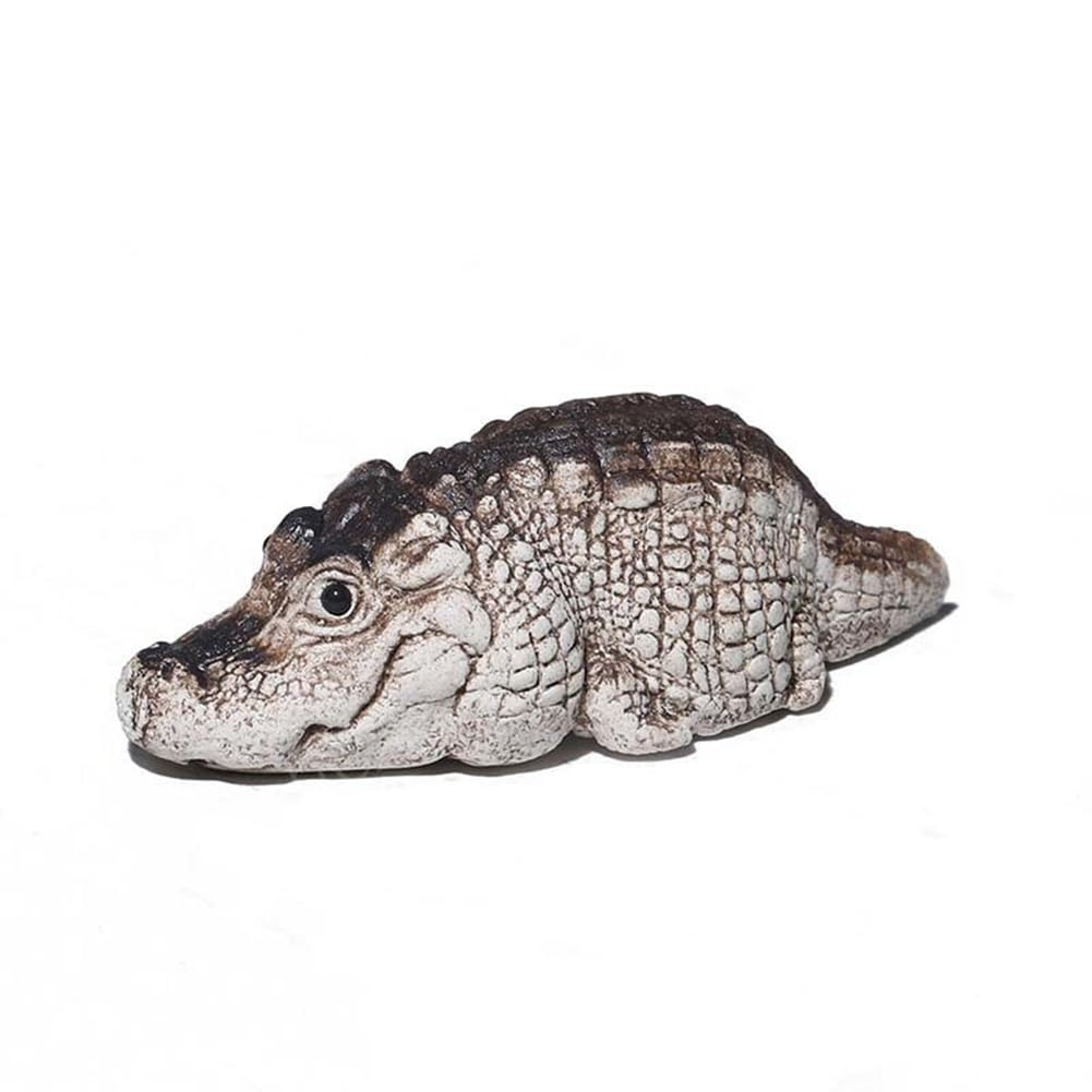 Amazon.co.jp: Mkphargin ワニの赤ちゃんの置物ティーペット