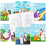 Picture of BZaber Bible Religious Easter Coloring Books - 24Pcs Bible Kids DIY Art Drawing Book with Jesus Bible Pattern Color Booklets for Toddlers Birthday Party Favors Goodie Bag Filler