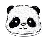 Cute Panda Head Smile Animal Wildlife Chinese Cartoon Children Kid Patch Clothes Bag T-Shirt Jeans Biker Badge Applique Iron on/Sew On Patch