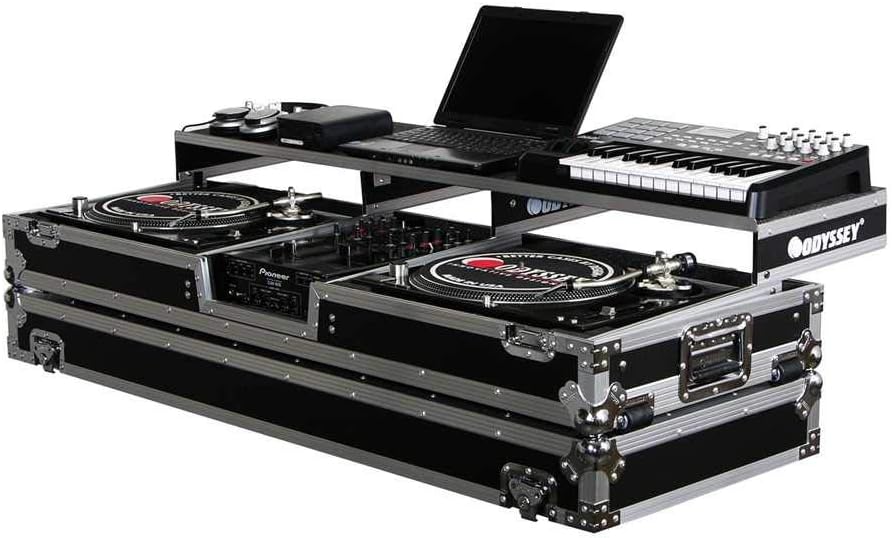 Odyssey FZGSPDJ10W Remixer Glide Turntable Coffi Reguar 10 Inch DJ Mixer Coffin