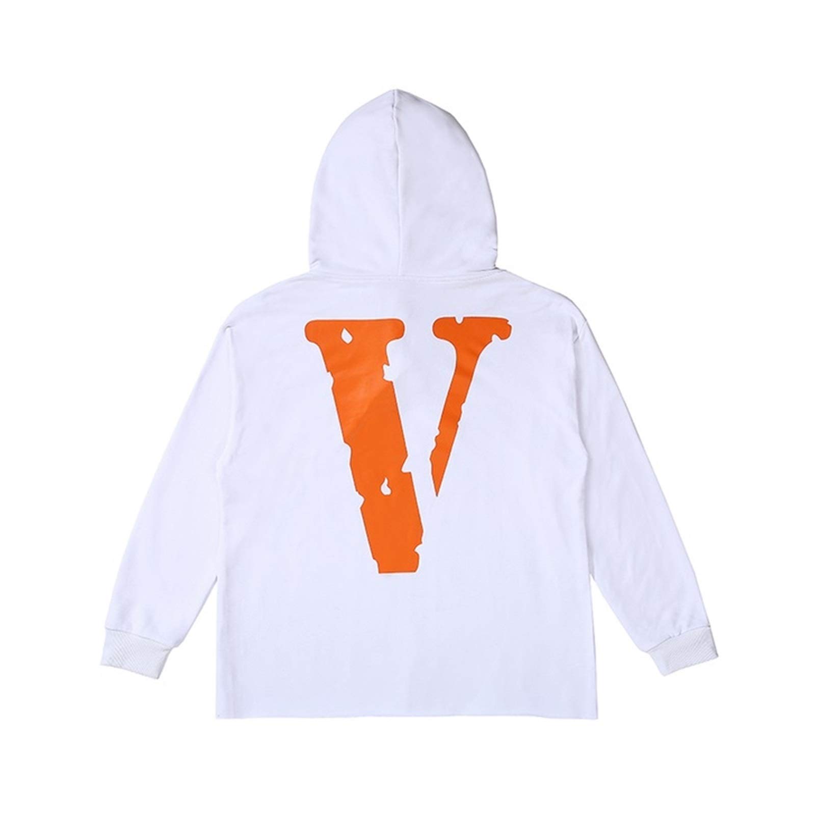 Jacky's Print Hoodie Men Women Hip Hop Fashion trend Sleeve Sweatshirt Size S-XL (Color : White, Size : M)