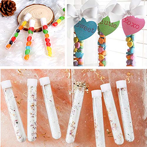 Panxxsen BJHKFGUYI 50Pcs Clear Plastic Test Tubes thumb #5