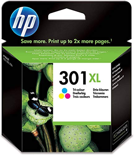 HP Cartucho de tinta Nº 301 X L CH564EE Tricolor (aprox. 330 Páginas)