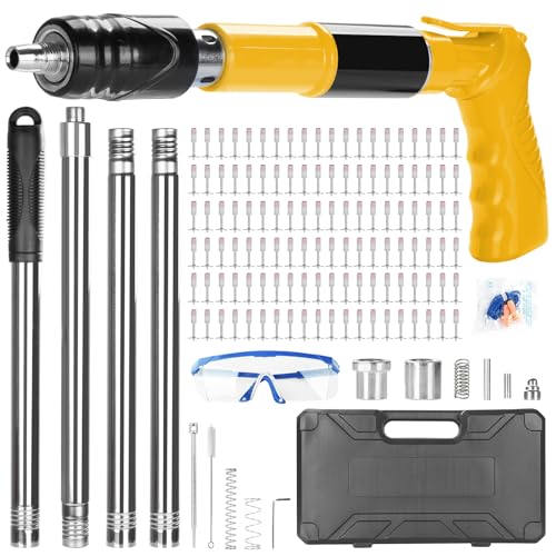 How far does a nail gun shoot