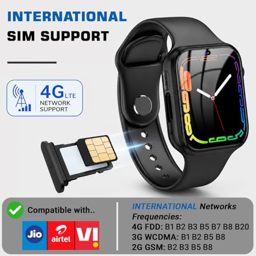 Image of SeTracker Kids Smart Watch for Boys Girls - L1G | 4G /5G SIM Support, GPS Tracking, HD Video Calling | Parental Control, Safe Zone Alert, SOS, Voice Chat, Class Mode | Ideal Gift for Kids - Black