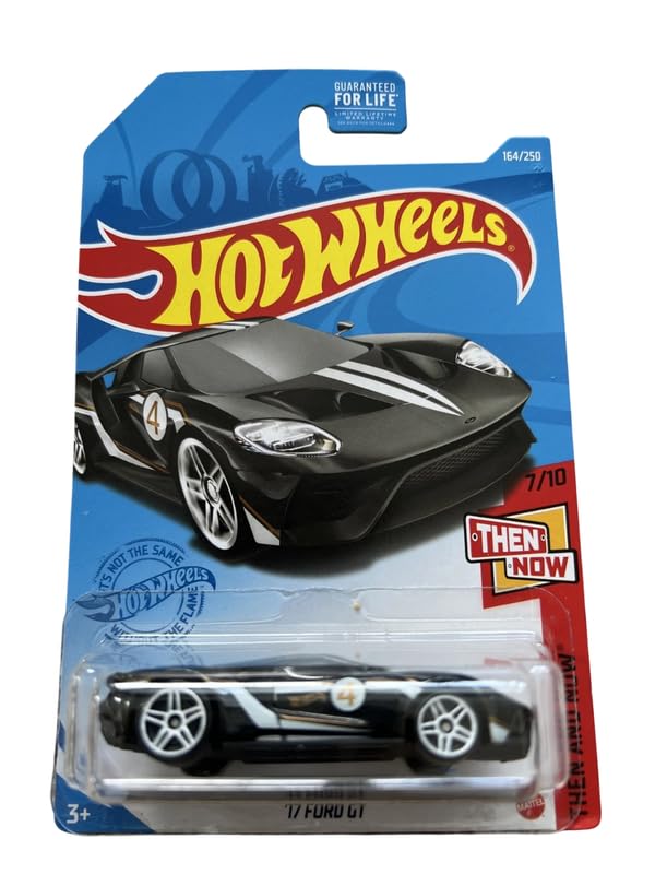 Image of Hot Wheels 17 Ford GT Then and Now Ages 3 and Up 164 /250 (Black)