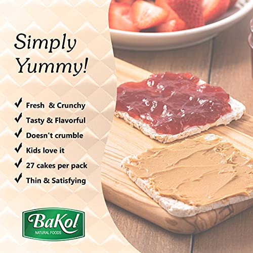 image for Bakol Brown Rice Cakes Lightly Salted - 3 Pack - Whole Grain, Gluten-F