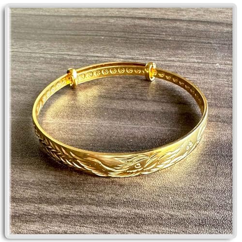 Xusamss Fashion 18K Gold Plated Phoenix Pattern Cuff Bracelet3