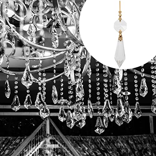VILLCASE 20pcs Crystal Chandelier Pendants, Clear Crystal Glass Chandelier Sun Catcher - Image 4