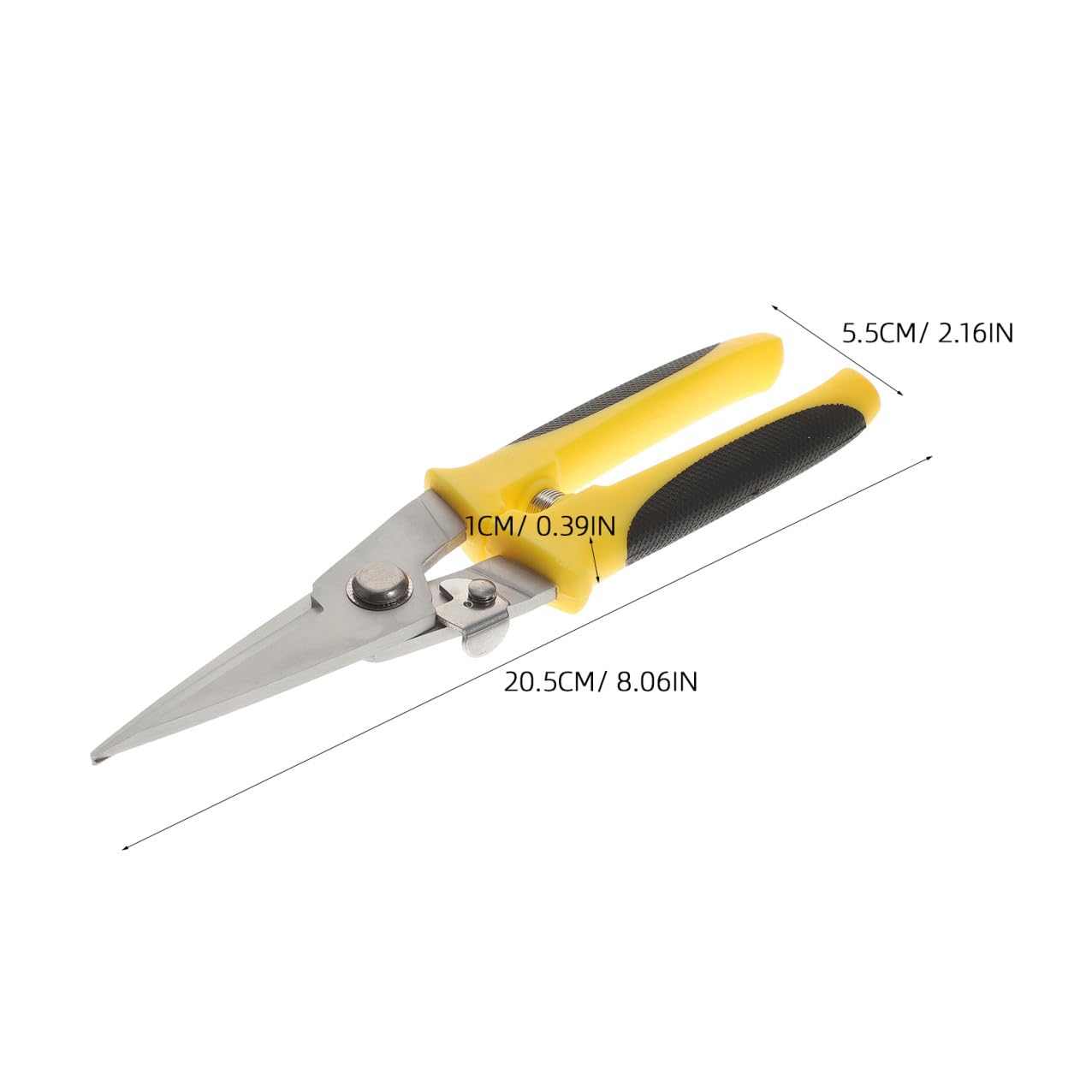 Veemoon Tijeras para Cortar Chapa Metálica y Alambre, 2 Piezas, Acero Inoxidable Resistente, Cabezal Rectificado, Resorte Automático, Herramienta Manual para Construcción y Bricolaje