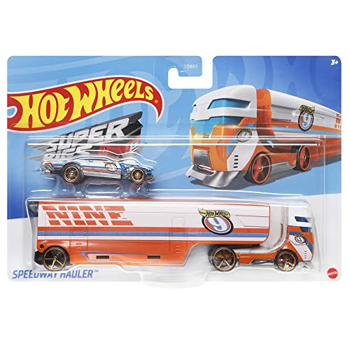 Hot Wheels Speedway Hauler Vehículo Semi-camión con Remolque miniatura 5