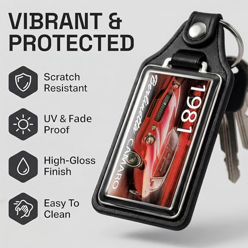 Image of Brotherhood Car Key Chain for Camaro - Classic Models Keychain for Men and Women Gift Key Ring - -