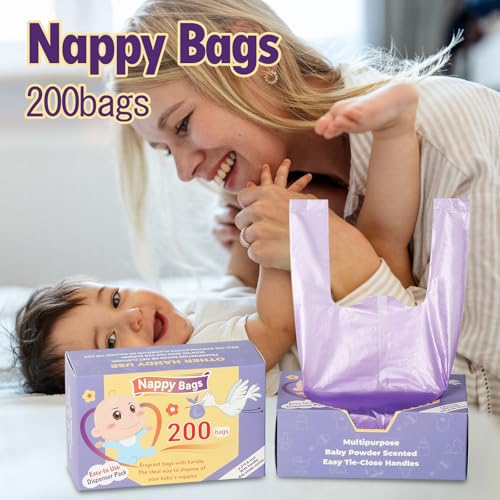 400 bolsas desechables perfumadas para pañales miniatura 2