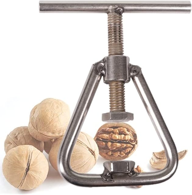  1 Pecan Cracker Heavy Duty Nutcracker Tool, Black Walnut,Macadamia Nuts,Hazelnut (Stainless Steel)