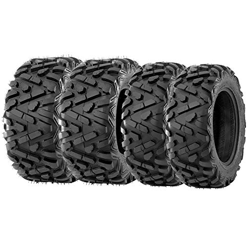 VANACC Full Set of 4 ATV/UTV Tires 25x8x12 Front & 25x10x12 Rear 25x8-12