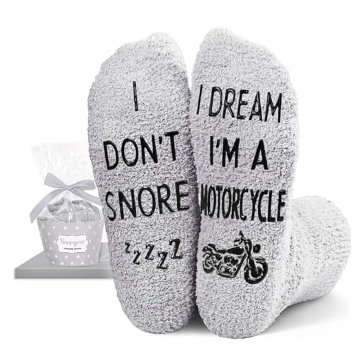 Zmart Motorcycle Gifts - Dirt Bike Lovers Riders Gifts, Motorcycle Socks for Men, Funny Motorcross Socks, Motorcyclist Presents