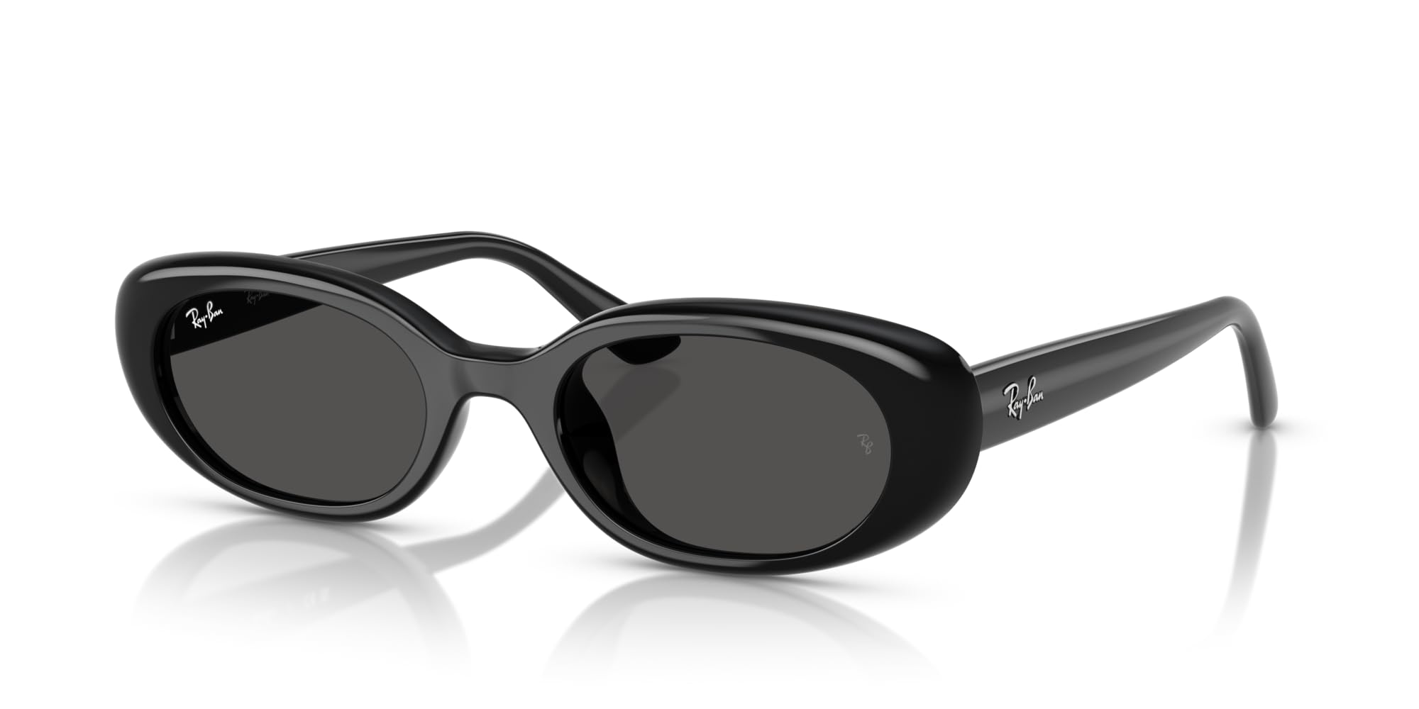 Ray-Ban Rb4441d Oval Güneş Gözlüğü, Siyah/Koyu Gri, 53 mm