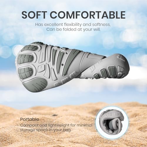 Image of SEEKWAY Barefoot Water Shoes for Kids - Wide Toe Box and Quick-Dry Sand Shoes Toddler for Hiking Swim Beach Pool Kayak Sport Accessories, Camping Essentials Non-Slip for Boys Girls Sizes