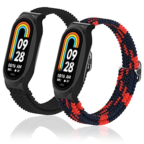 CHULN 2 Piece Straps Compatible with Xiaomi Mi Band 8