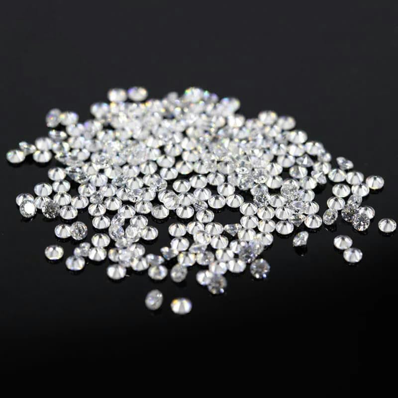 Gemas de circonita de tamaño pequeño 5A, 0,6 a 2,4 mm, 10 a 10 000 unidades, piedras de circonita cúbica blanca redondas, piedras sueltas de corte brillante, 10 000 unidades, 1,8 mm