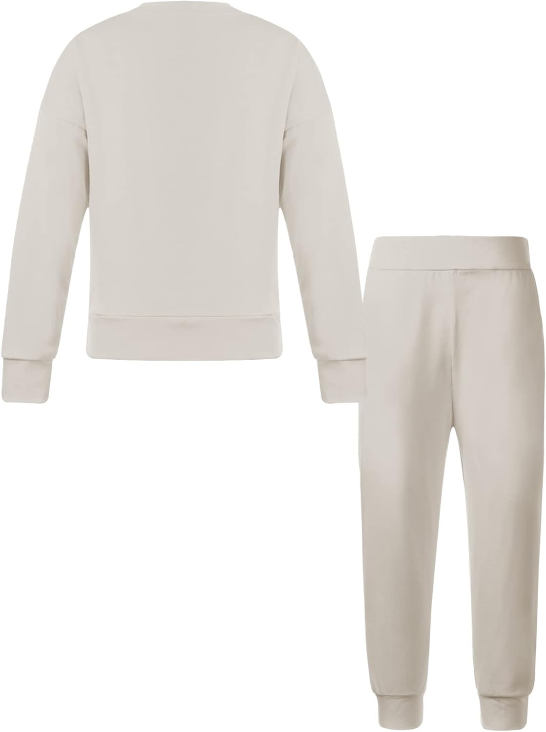 Hansber Unisex Kids Thermal Underwear Set Winter Warm Sports Suit Base Layer Long Sleeve Sweatshirt with Sweatpants Set