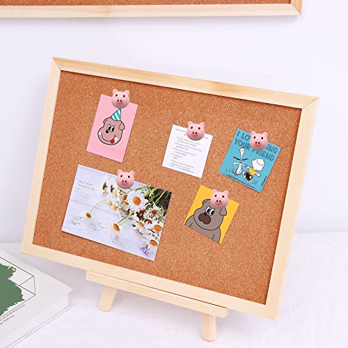 30 Pcs Decorative Push Pins Pink Little Pig Resin Handmade Cute Thumbtack Paper Map Marker Picture Memo Note Drawing Pin Decorative Nail Cork Board Office Accessories（Pig） #TOP2