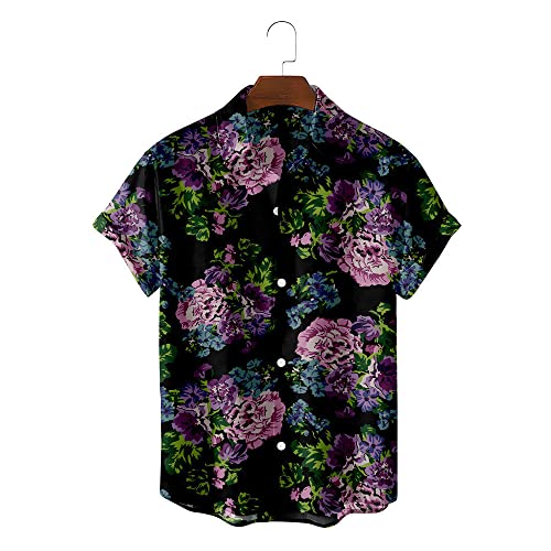 Chemise hawaïenne hommes à séchage rapide haut de plage boutonné anti-transpiration
