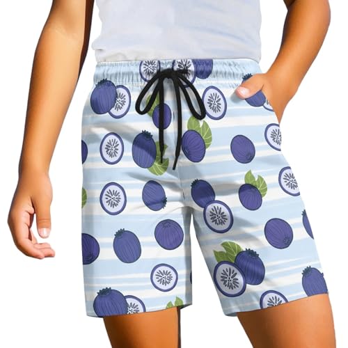 Boys Hawaiian Shorts for Kids Beach Pants with Pockets for Children