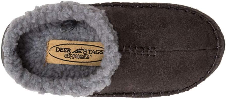 Deer Stags Kids' Lil Nordic Microsuede Slipper in Charcoal / 6 Big Kid Review | Image 1