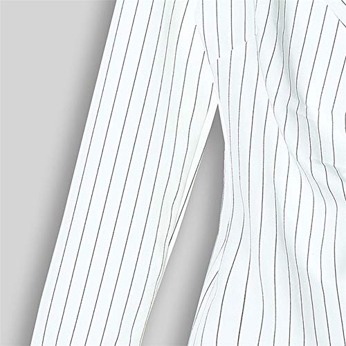 Aniywn Ladies Bodycon Blazer Dress Women Slim Fit Pinstripe Patchwork Bodycon Dress Suit Sets Black #TOP5