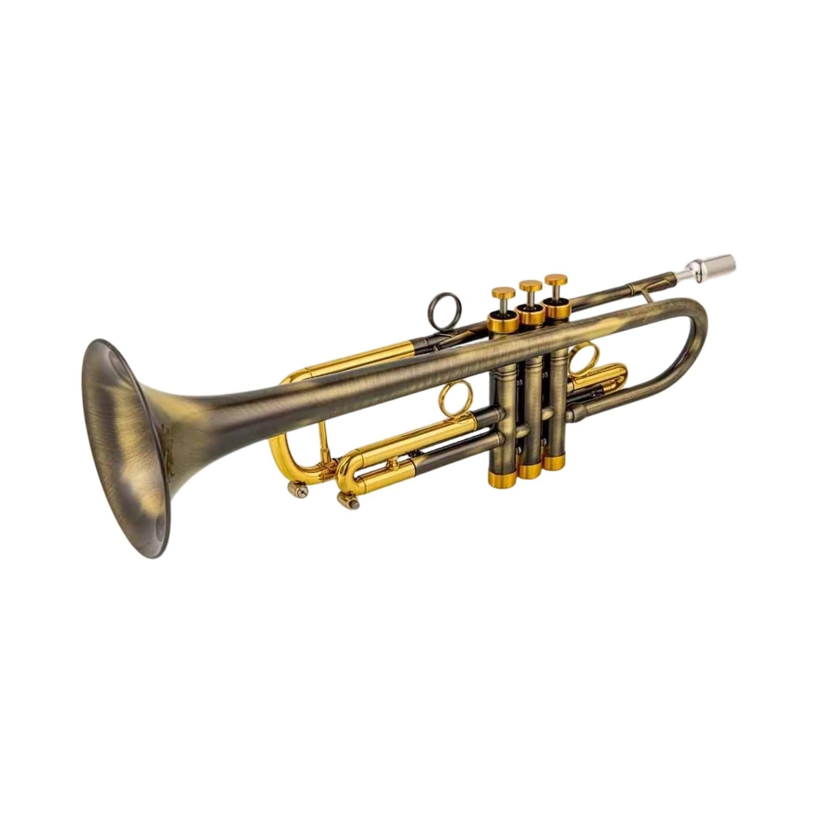 Trompeta Instrumento Musical Trompeta Sib Antigua Instrumento De Viento Metal Profesional Bañado En Cobre