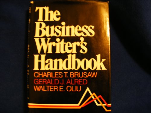 The Business Writer's Handbook 0312109903 Book Cover