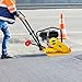 7HP Plate Compactor, 4200 LBS Vibratory Compaction Rammer, 5600 VPM Pavement, 212CC Gas Engine Compactors for Asphalts, Walkways, Paver