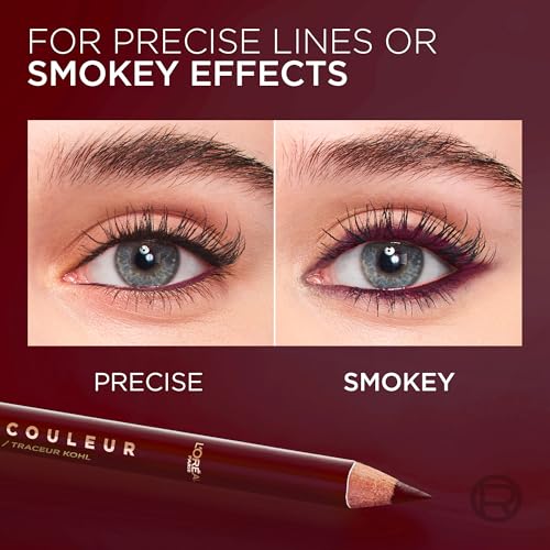 L'Oreal Paris Haute Couleur Kohl Eyeliner Pencil, Intense Eye Liner Color with Smooth Gel-Like Formula, Up To 12HR Eye Makeup Wear, 150 Burgundy Cashmere - image 7