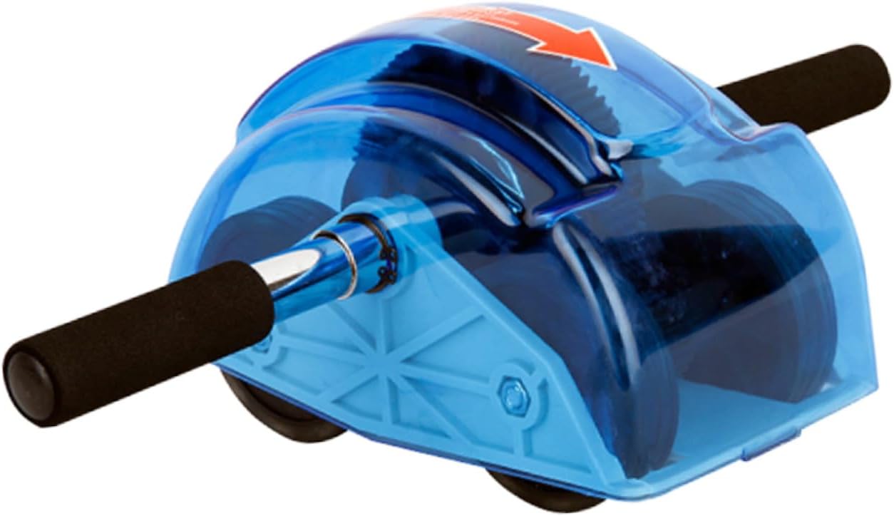 VICASKY AB Roller Wheel with Gear Four-Wheeled Abdominal Exercise Fitness Equipment for Home Workouts Adjustable Resistance Suitable for Core Strength Training