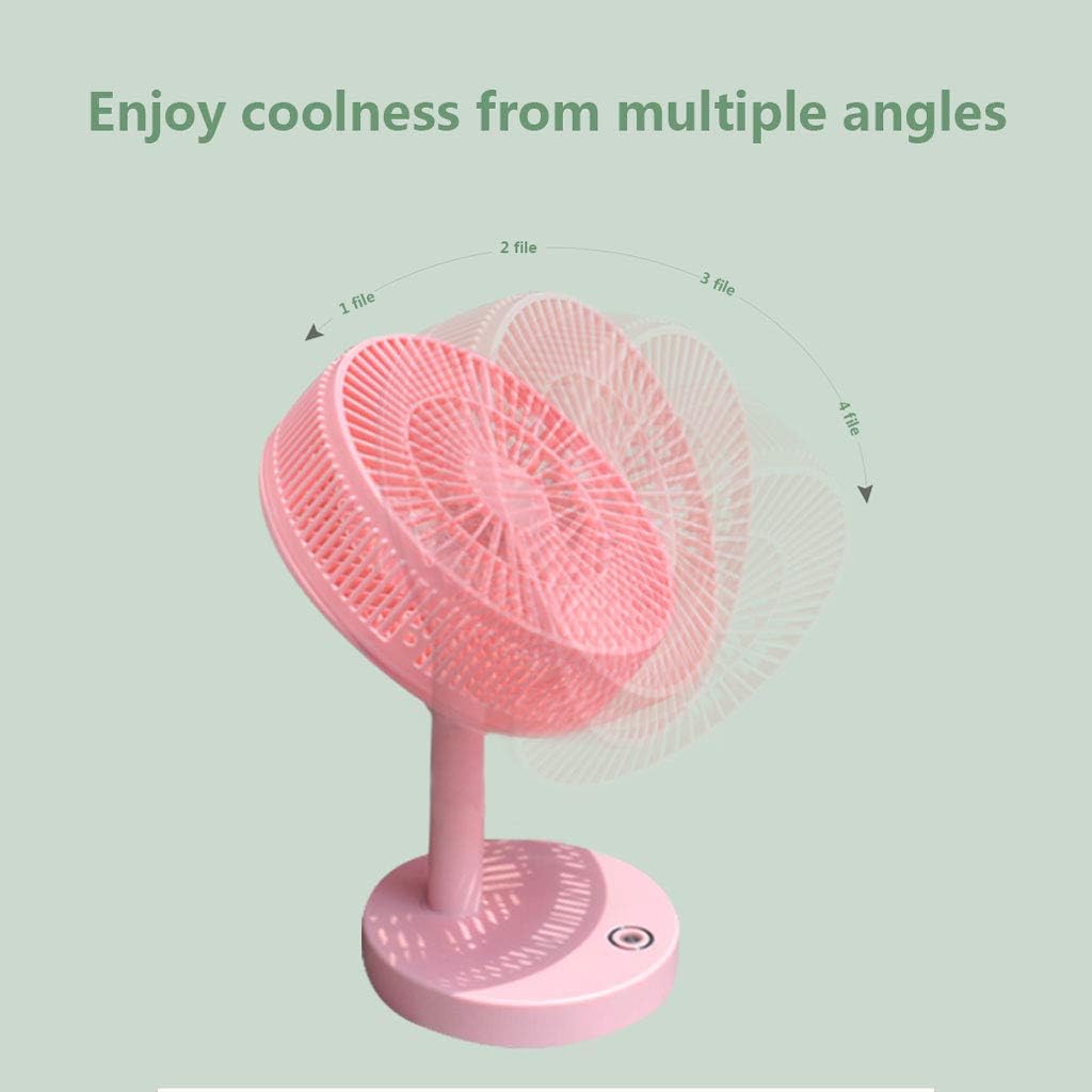 USB Fan Portable Small Mute for Student Dormitory Or Office A Variety of Colors (White)